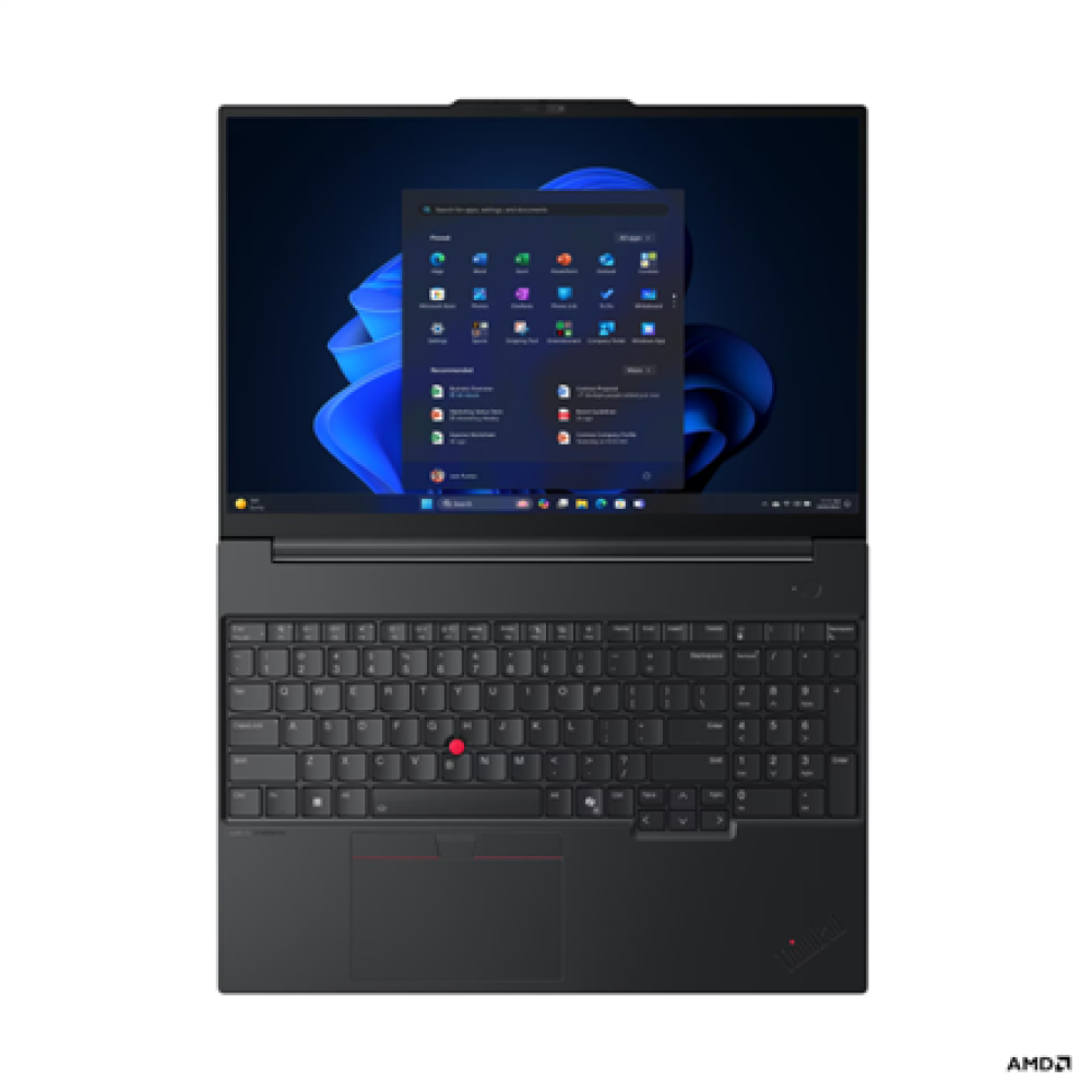 Lenovo ThinkPad E16 G4 AMD , Black , 16 , IPS , WUXGA , 1920 x 1200 pixels , Anti-glare , AMD Ryzen AI 5 , 330 , 16 GB , SODIMM DDR5 , Solid-state drive capacity 512 GB , AMD Radeon 820M Graphics , Windows 11 Pro , 802.11be , Bluetooth version 5.4 , Keybo