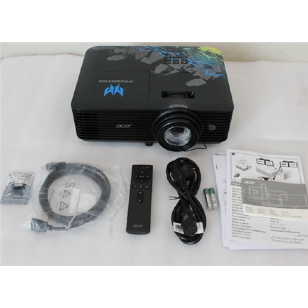SALE OUT. Acer PREDATOR GM712 Projector, DLP, 4K UHD, 4000lm, 20000/1, HDMI, Black , Acer PREDATOR GM712 , 4K UHD (3840 x 2160) , 3600 ANSI lumens , Black , USED