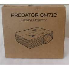 SALE OUT. Acer PREDATOR GM712 Projector, DLP, 4K UHD, 4000lm, 20000/1, HDMI, Black , Acer PREDATOR GM712 , 4K UHD (3840 x 2160) , 3600 ANSI lumens , Black , USED