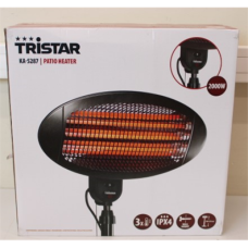 SALE OUT. OUT. Tristar KA-5287 Patio Heater, Black Tristar Heater KA-5287 Patio heater 2000 W Number of power levels 3 Suitable for rooms up to 20 m² Black DAMAGED PACKAGING IPX4 , Heater , KA-5287 , Patio heater , 2000 W , Number of power levels 3 , Suit