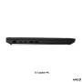 Lenovo ThinkPad L16 G3 AMD , Black , 16 , IPS , WUXGA , 1920 x 1200 pixels , Anti-glare , AMD Ryzen AI 5 , 430 , 24 GB , SODIMM DDR5 , Solid-state drive capacity 512 GB , AMD Radeon 840M Graphics , Windows 11 Pro , 802.11be , Bluetooth version 5.4 , 4G up