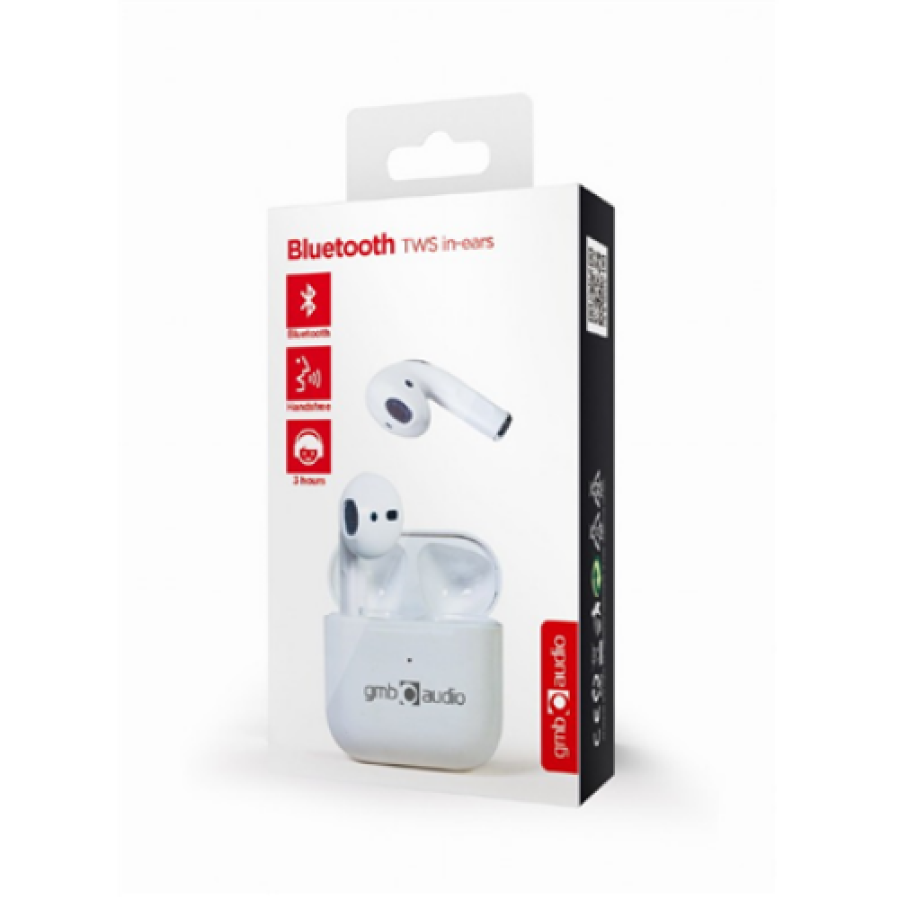 Gembird , TWS Earbuds Valletta , TWS-MLA-GW , Bluetooth , White