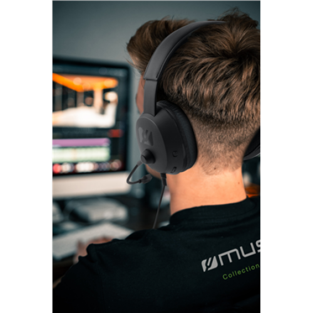 Muse Gaming Headphones M-210 GH Wired Over-Ear Microphone Black