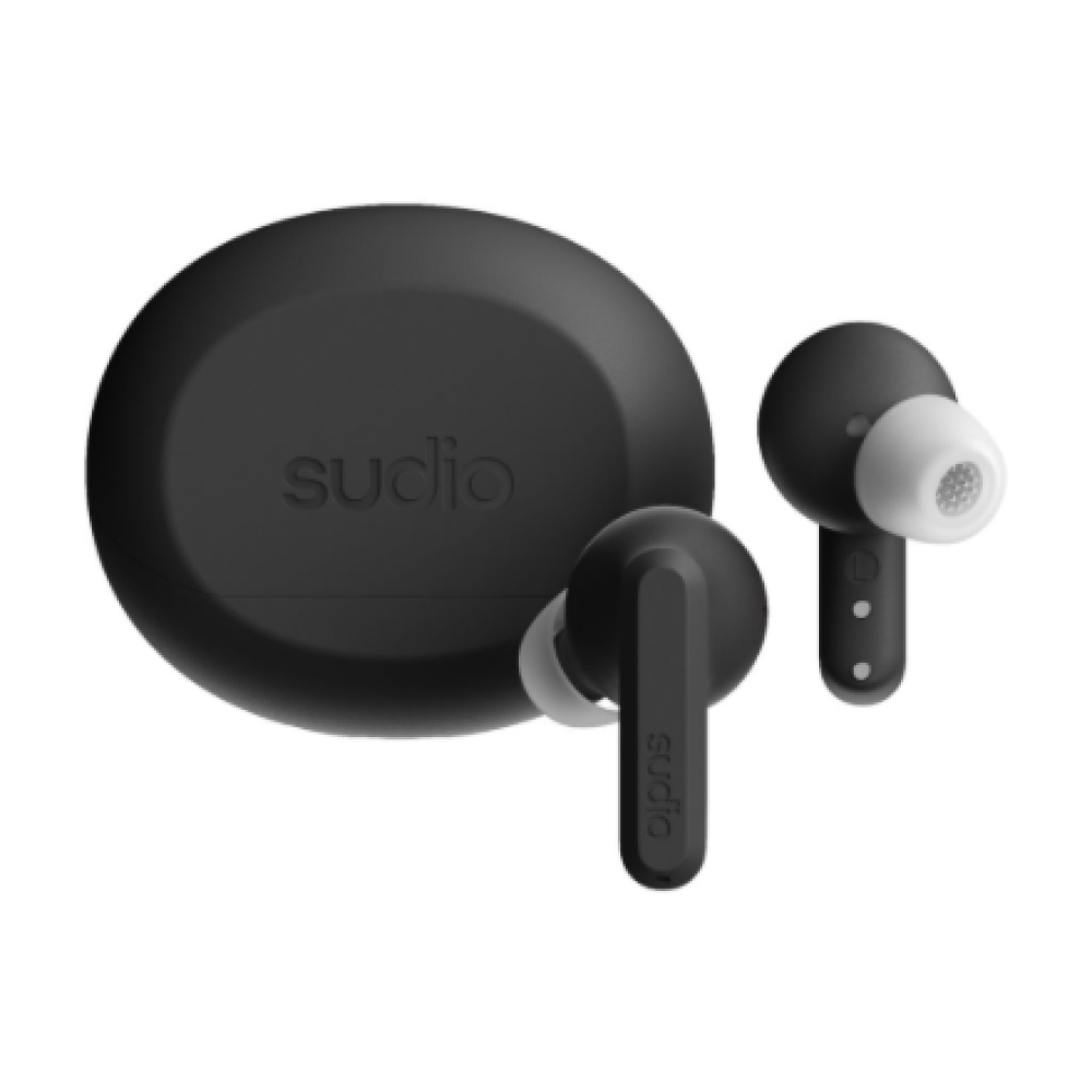 Sudio Earbuds , A3 Pro , Bluetooth , In-ear , Microphone , Cloudy Black , Noise canceling , Wireless