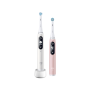 Oral-B Electric Toothbrush , iO6 DuoPack , Rechargeable , For adults , Number of brush heads included 2 , Number of teeth brushing modes 5 , White/Pink