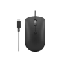 Lenovo , Compact Mouse , 400 , Wired , USB-C , Raven black