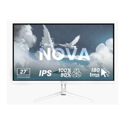 Arozzi , Nova , 27 , IPS , QHD , 16:9 , 180 Hz , 1 ms , 2560 x 1440 pixels , 350 cd/m² , HDMI ports quantity 2 , White