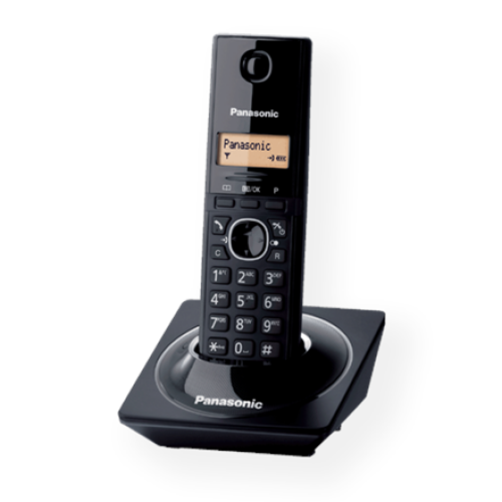 Panasonic Cordless KX-TG1711FXB Black Caller ID Wireless connection Phonebook capacity 50 entries Conference call Built-in display