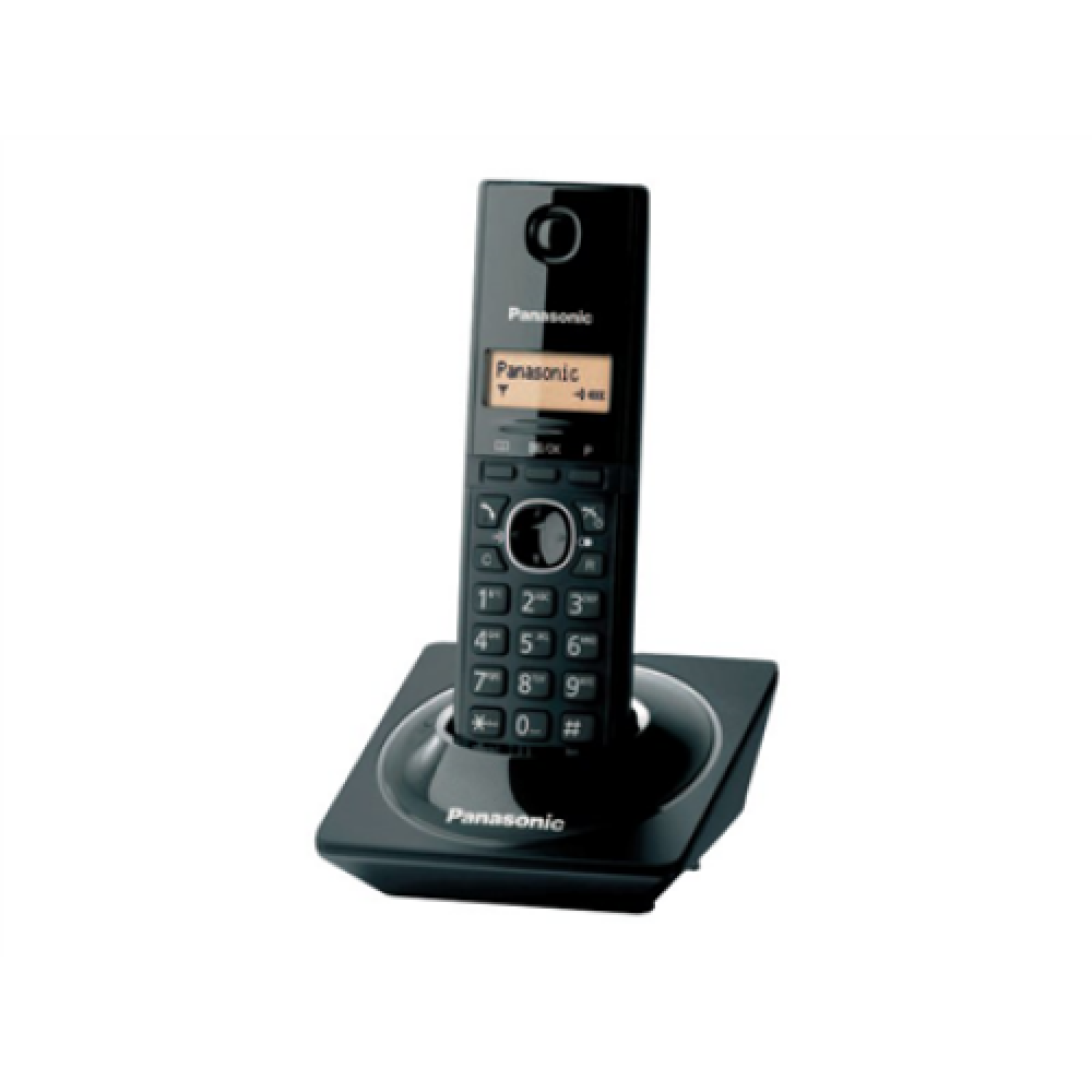Panasonic Cordless KX-TG1711FXB Black Caller ID Wireless connection Phonebook capacity 50 entries Conference call Built-in display