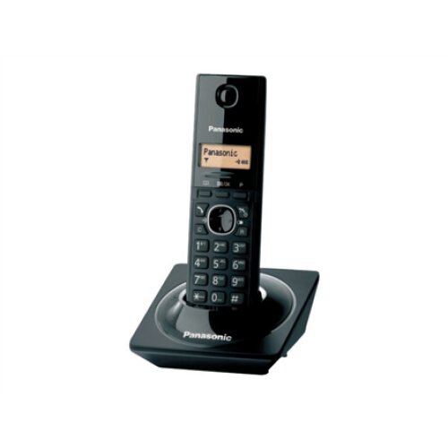 Panasonic Cordless KX-TG1711FXB Black Caller ID Wireless connection Phonebook capacity 50 entries Conference call Built-in display