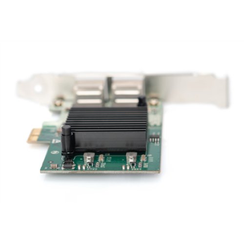 Digitus , Gigabit Ethernet PCI Express Card, 2-port 32-bit, low profile bracket, Intel chipset , DN-10132