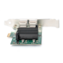 Digitus , Gigabit Ethernet PCI Express Card, 2-port 32-bit, low profile bracket, Intel chipset , DN-10132