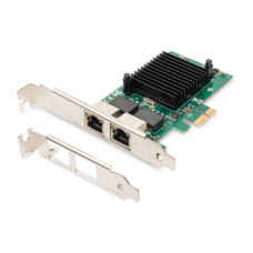 Digitus , Gigabit Ethernet PCI Express Card, 2-port 32-bit, low profile bracket, Intel chipset , DN-10132
