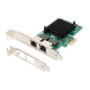 Digitus , Gigabit Ethernet PCI Express Card, 2-port 32-bit, low profile bracket, Intel chipset , DN-10132