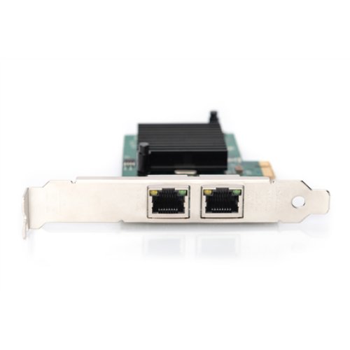 Digitus , Gigabit Ethernet PCI Express Card, 2-port 32-bit, low profile bracket, Intel chipset , DN-10132