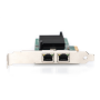 Digitus , Gigabit Ethernet PCI Express Card, 2-port 32-bit, low profile bracket, Intel chipset , DN-10132