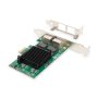 Digitus , Gigabit Ethernet PCI Express Card, 2-port 32-bit, low profile bracket, Intel chipset , DN-10132
