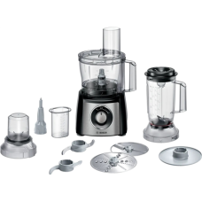 Bosch , Food Processor MultiTalent 3 Plus , MCM3PM386 , 900 W , Number of speeds 2 , Bowl capacity 2.3 L , Black/Stainless steel