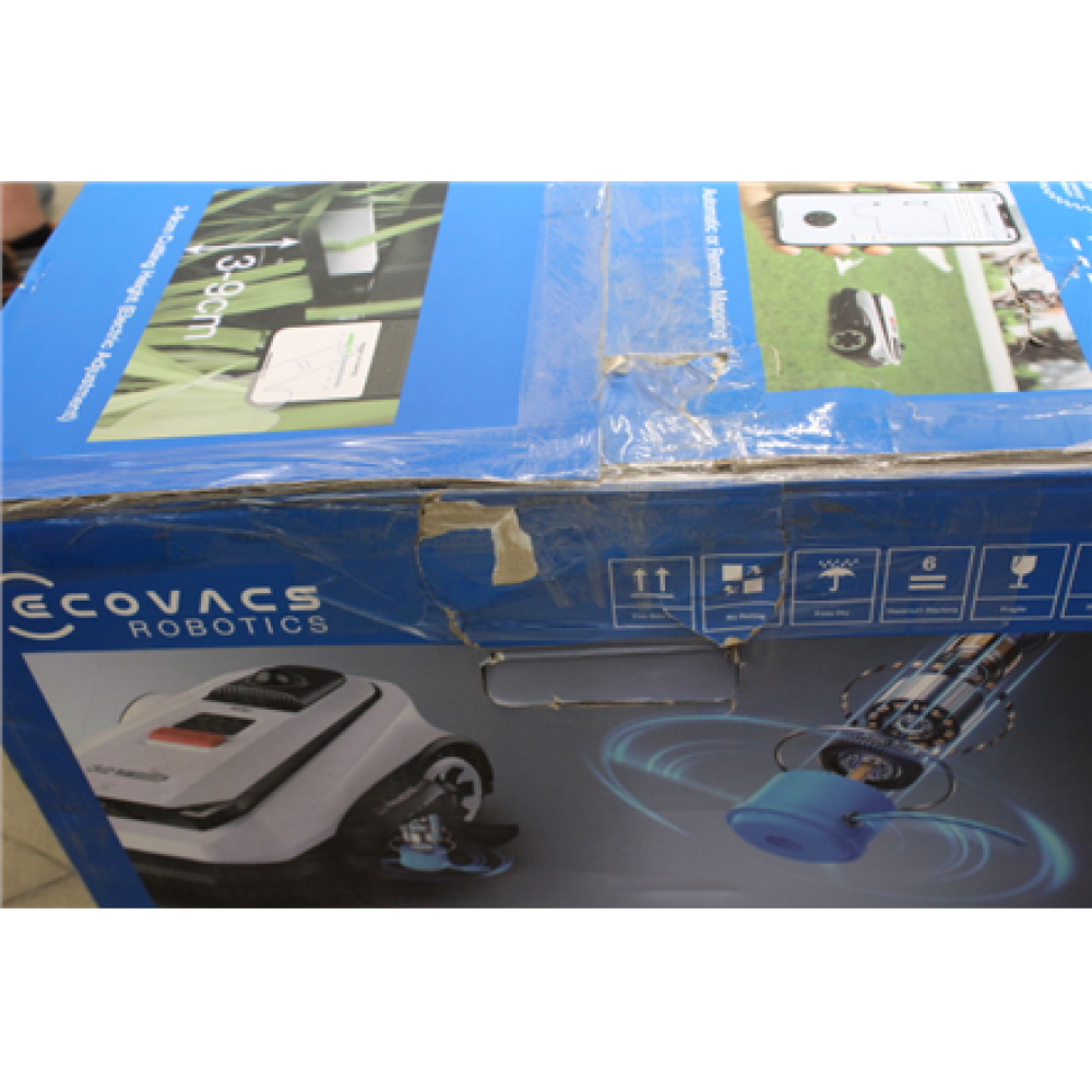 SALE OUT. , Ecovacs Lawn Mower , GOAT A3000 LiDAR PRO , 7500 Ah , White , DAMAGED PACKAGING, USED AND DIRTY