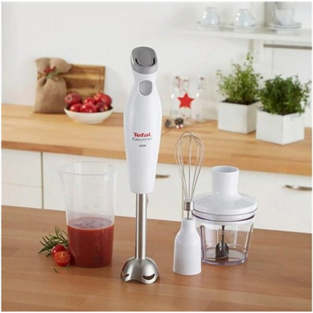 TEFAL , Blender , Easychef HB453138 , Hand Blender , 450 W , Number of speeds 2 , Turbo mode , Chopper , White