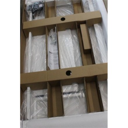 SALE OUT. Electric Height Adjustable Desk , Height adjustment 72 - 121 cm , Maximum load weight 50 kg , Metal , White , 24 month(s) , DAMAGED PACKAGING, DEMO