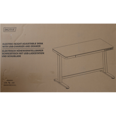 SALE OUT. Electric Height Adjustable Desk , 72 - 121 cm , Maximum load weight 50 kg , Metal , White , 24 month(s) , DAMAGED PACKAGING, DEMO