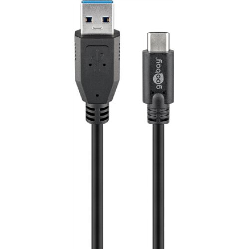 Goobay , Round cable , Sync & Charge Super Speed USB-C to USB A 3.0 charging cable , 67999 , USB-C male
