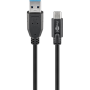 Goobay , Round cable , Sync & Charge Super Speed USB-C to USB A 3.0 charging cable , 67999 , USB 3.0 male (type A) , USB-C male