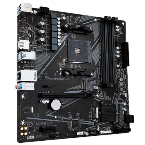 Gigabyte , A520M DS3H V2 , Processor family AMD , Processor socket AM4 , DDR4 DIMM , Memory slots 2 , Supported hard disk drive interfaces SATA, M.2 , Number of SATA connectors 4 , Chipset AMD A520 , Micro ATX