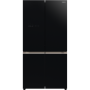 Hitachi Refrigerator with Vacuum compartment R-WB640VRU0-1 (GBK) Energy efficiency class E, Free standing, Side by side, Height 184 cm, No Frost system, Fridge net capacity 372 L, Freezer net capacity 197 L, Display, 41 dB, Glass Black