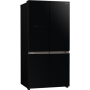 Hitachi Refrigerator with Vacuum compartment R-WB640VRU0-1 (GBK) Energy efficiency class E, Free standing, Side by side, Height 184 cm, No Frost system, Fridge net capacity 372 L, Freezer net capacity 197 L, Display, 41 dB, Glass Black