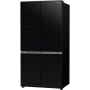 Hitachi Refrigerator with Vacuum compartment R-WB640VRU0-1 (GBK) Energy efficiency class E, Free standing, Side by side, Height 184 cm, No Frost system, Fridge net capacity 372 L, Freezer net capacity 197 L, Display, 41 dB, Glass Black