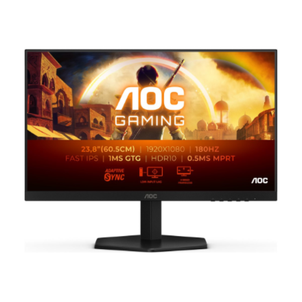 AOC 24G42E , 24 , IPS , FHD , 16:9 , 180 Hz , 1 ms , 1920 x 1080 pixels , 300 cd/m² , HDMI ports quantity 1 , Black