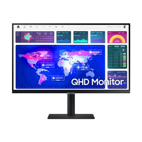Samsung , Monitor , LS27A600UUUXEN , 27 , IPS , QHD , 16:9 , 75 Hz , 5 ms , 2560 x 1440 , 300 cd/m² , HDMI ports quantity 1 , Black