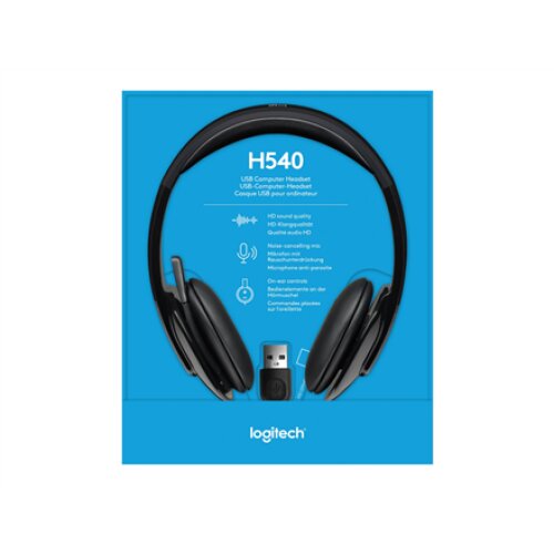 Logitech , Headset , H540 , Built-in microphone , USB Type-A , Black