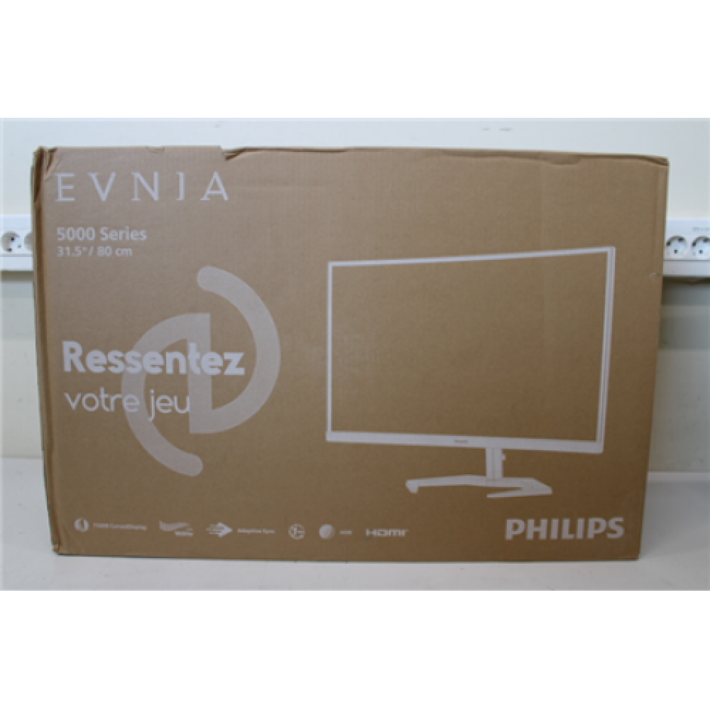 SALE OUT. PHILIPS 32M1C5500VL/00 31.5 3560x1440/16:9/250cd/m²/1ms/ DP HDMI USB Audio out , Gaming Monitor , 32M1C5500VL/00 , 31.5 , VA , QHD , 16:9 , 165 Hz , 4 ms , 2560 x 1440 , 250 cd/m² , HDMI ports quantity 2 , Black , DAMAGED PACKAGING , Gaming Moni