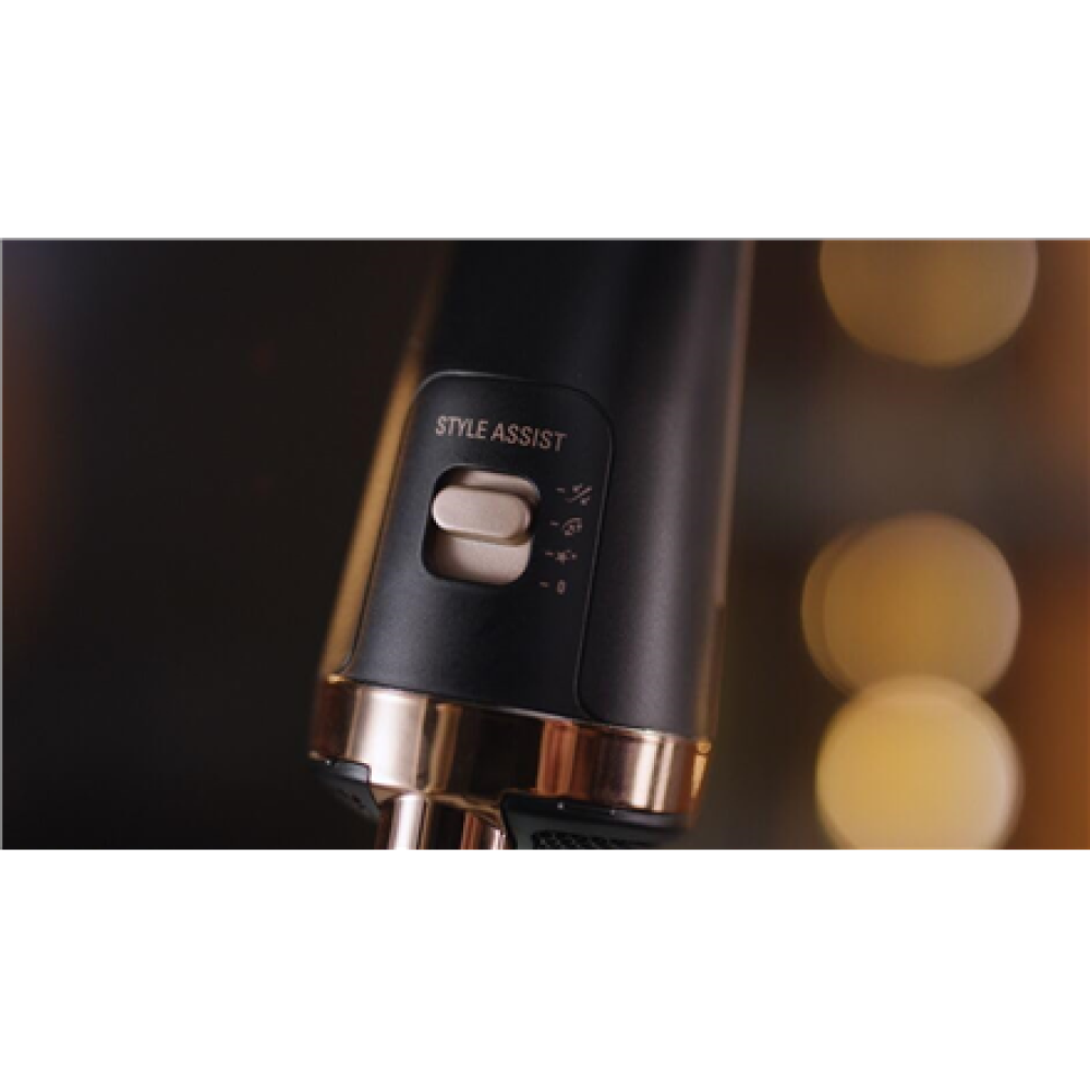 Rowenta , Styling Hair Brush , CF9620 , Temperature (max) 80 °C , Number of heating levels 3 , Black/Gold Rose