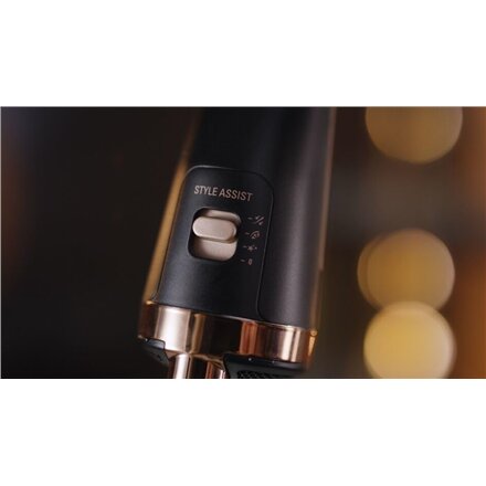 Rowenta , Styling Hair Brush , CF9620 , Temperature (max) 80 °C , Number of heating levels 3 , Black/Gold Rose