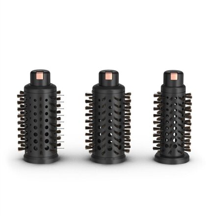 Rowenta , Styling Hair Brush , CF9620 , Temperature (max) 80 °C , Number of heating levels 3 , Black/Gold Rose