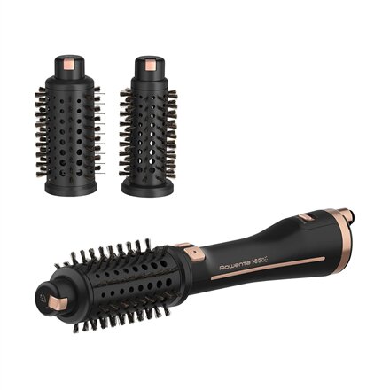 Rowenta , Styling Hair Brush , CF9620 , Temperature (max) 80 °C , Number of heating levels 3 , Black/Gold Rose