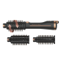 Rowenta , Styling Hair Brush , CF9620 , Temperature (max) 80 °C , Number of heating levels 3 , Black/Gold Rose
