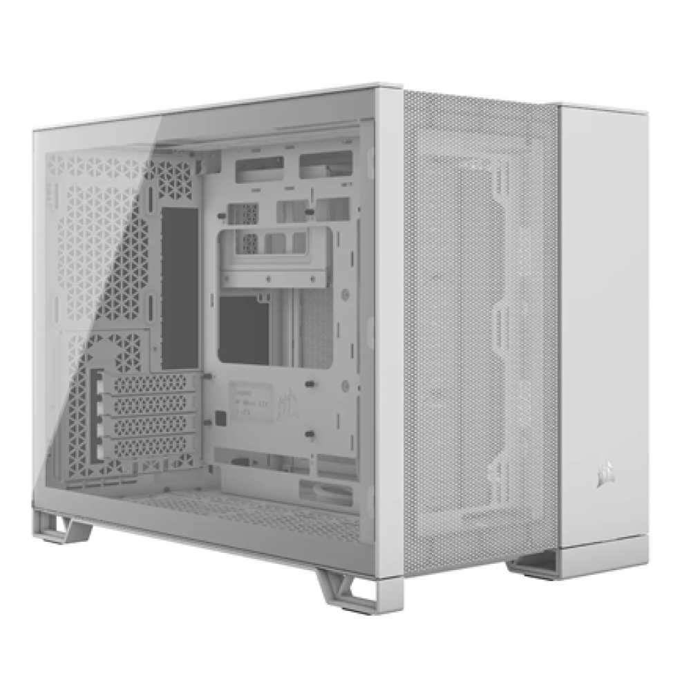 Corsair Dual Chamber PC Case , 2500D AIRFLOW , White , Mid Tower , Power supply included No , Micro-ATX