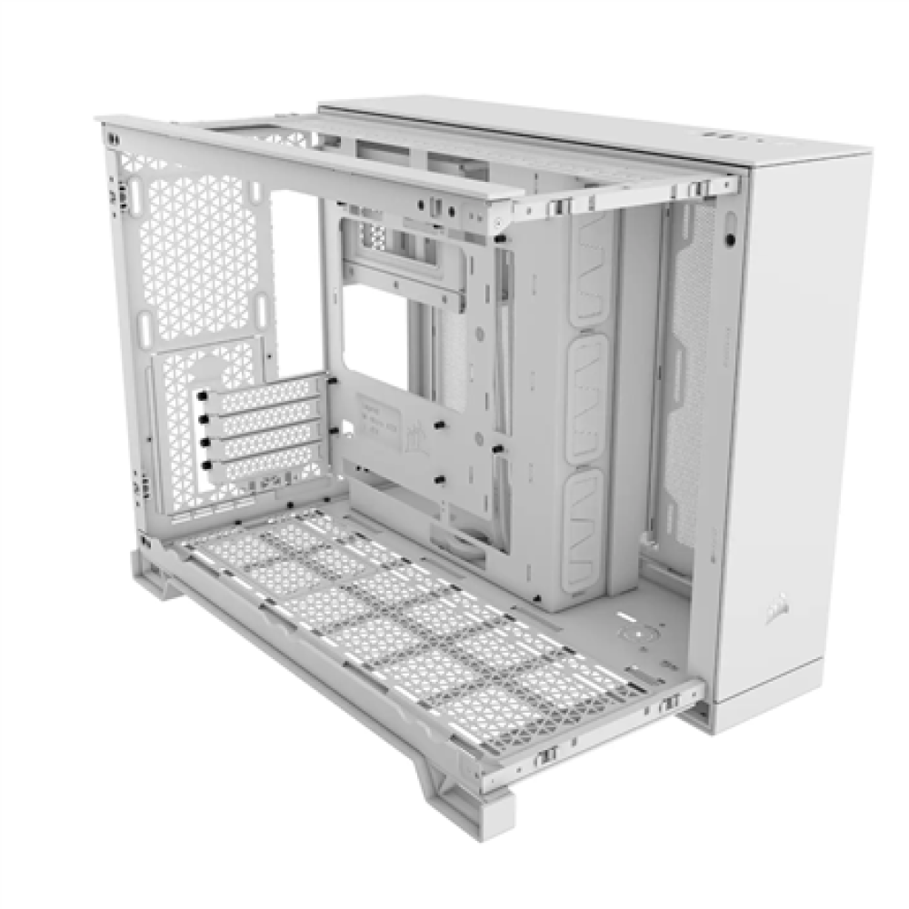 Corsair Dual Chamber PC Case , 2500D AIRFLOW , White , Mid Tower , Power supply included No , Micro-ATX