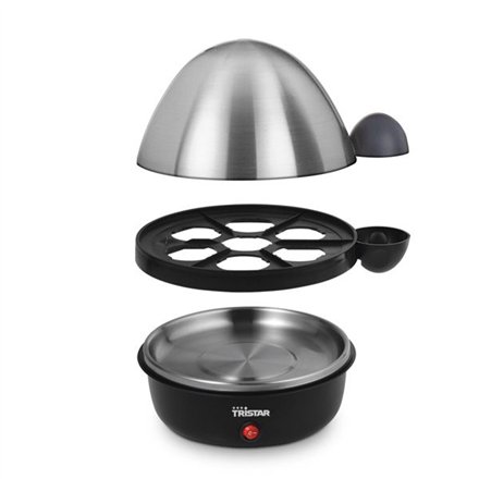 Tristar , Egg Boiler , EK-3076 , Black, Stainless Steel Lid , Eggs capacity 7