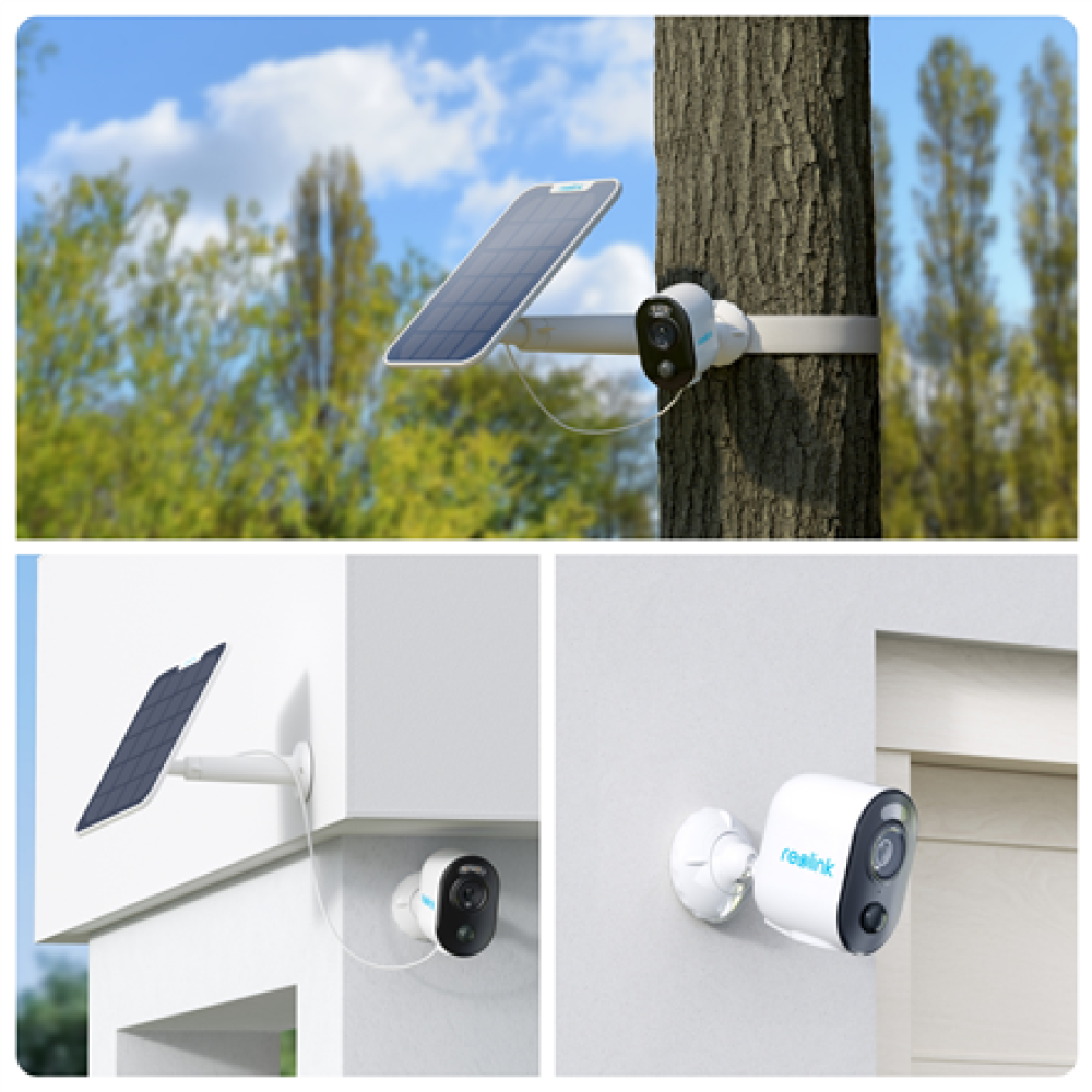 Reolink , Wireless Solar & Battery Powered Security Camera with Smart Detection , Argus Series B310 with Solar Panel , Bullet , 3 MP , f=4mm，F=2.0 , IP65 , H.264/H.265 , Micro SD, Max. 128GB