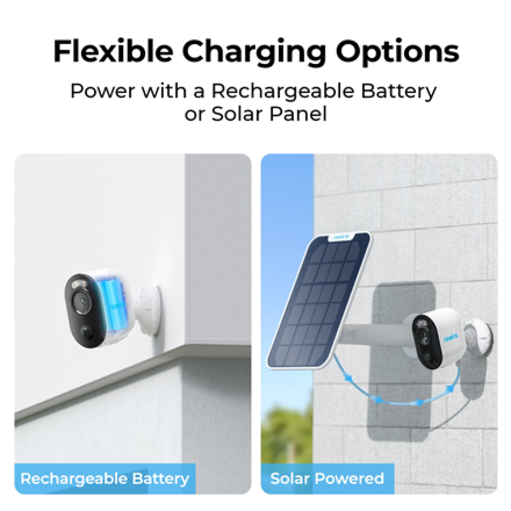 Reolink , Wireless Solar & Battery Powered Security Camera with Smart Detection , Argus Series B310 with Solar Panel , Bullet , 3 MP , f=4mm，F=2.0 , IP65 , H.264/H.265 , Micro SD, Max. 128GB