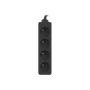 Lanberg Cable Power Strip, 4X French Outlets Quality-Grade Copper, 1.5 m , PS0-04E-0150-BK