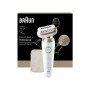 Braun Epilator , Silk-épil 9 Flex SES9-011 3D , Operating time (max) 50 min , Number of power levels 2 , Wet & Dry , White/Gold