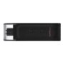 Kingston , USB Flash Drive , DataTraveler 70 , 128 GB , USB Type-C , Black