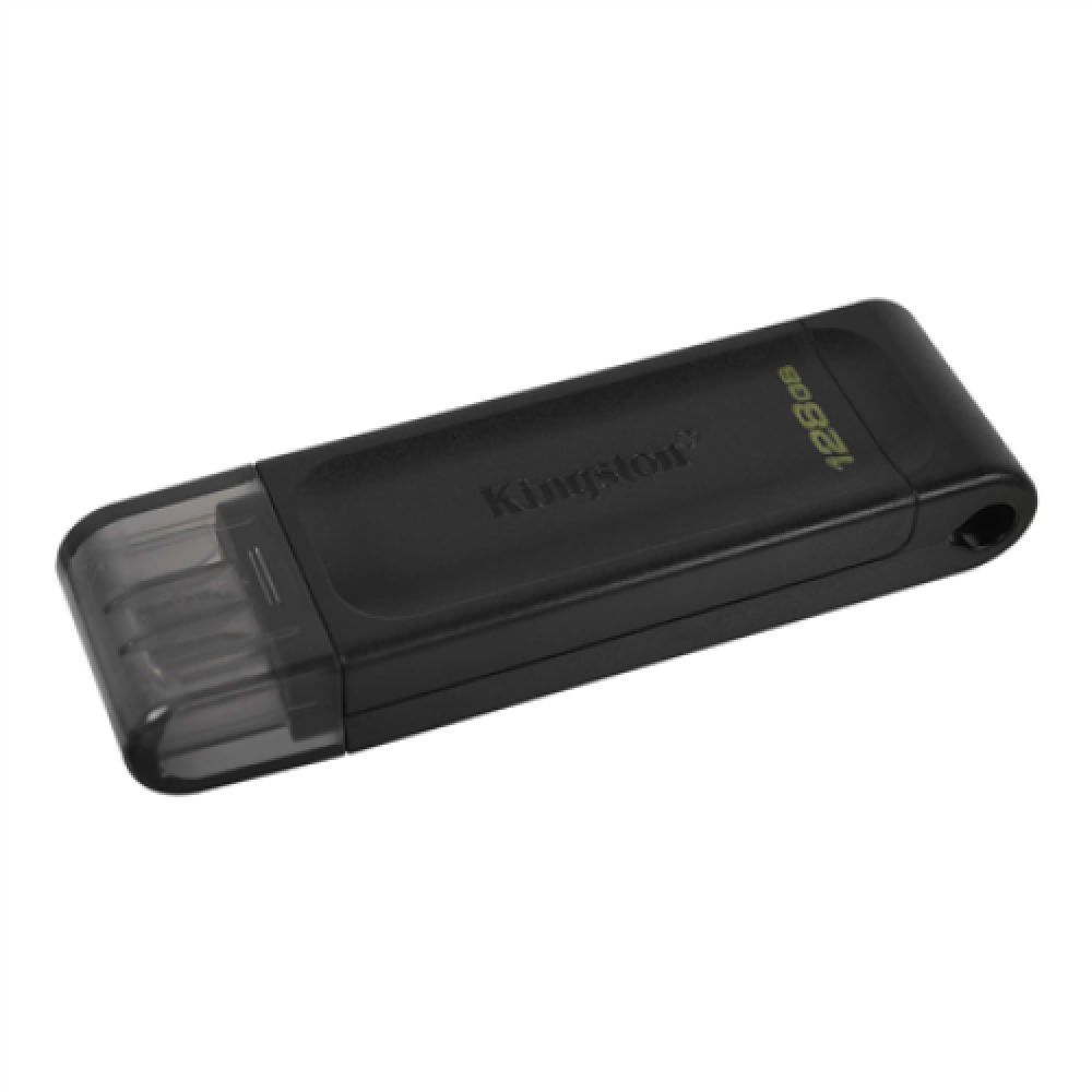 Kingston , USB Flash Drive , DataTraveler 70 , 128 GB , USB 3.2 Gen 1 Type-C , Black
